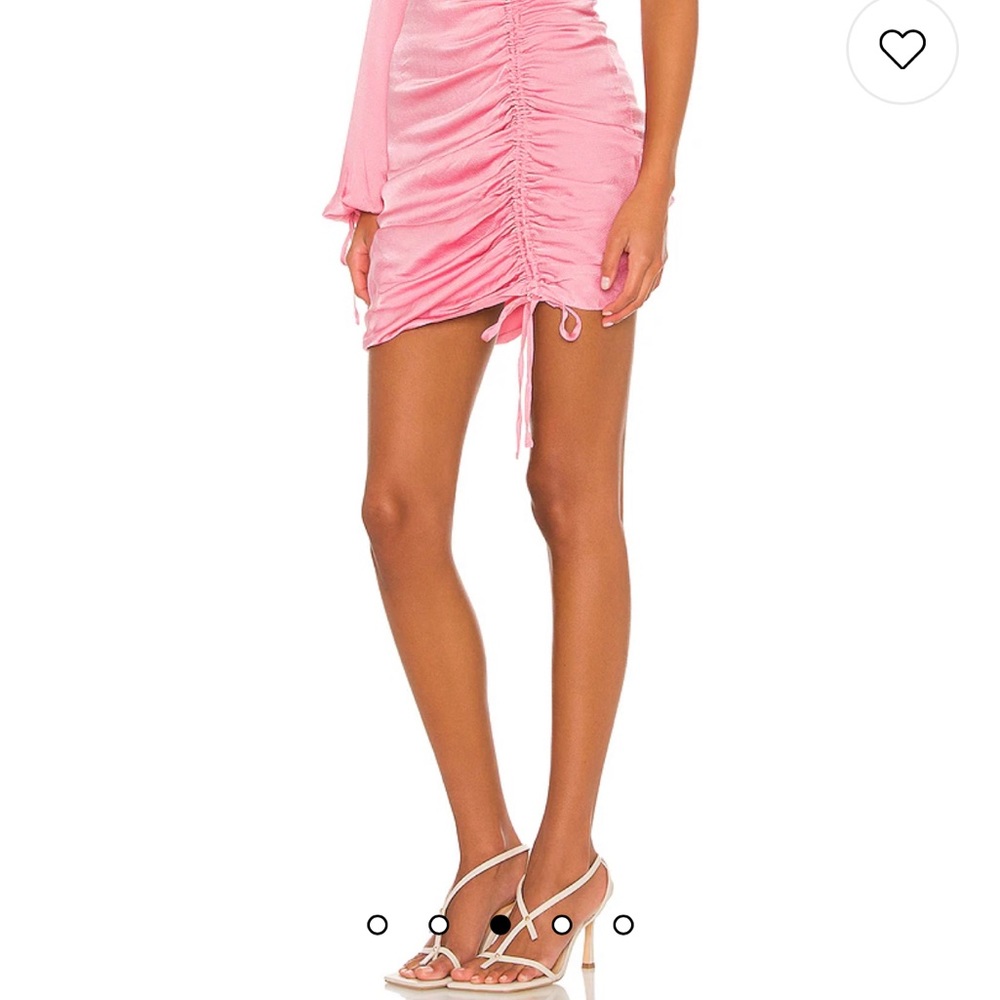 Pink mini skirt
